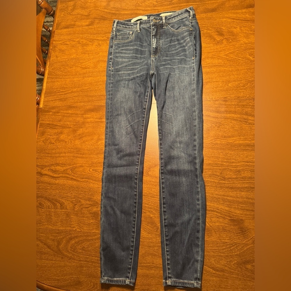 Pilcro and the Letterpress Dark Blue Skinny Jeans
